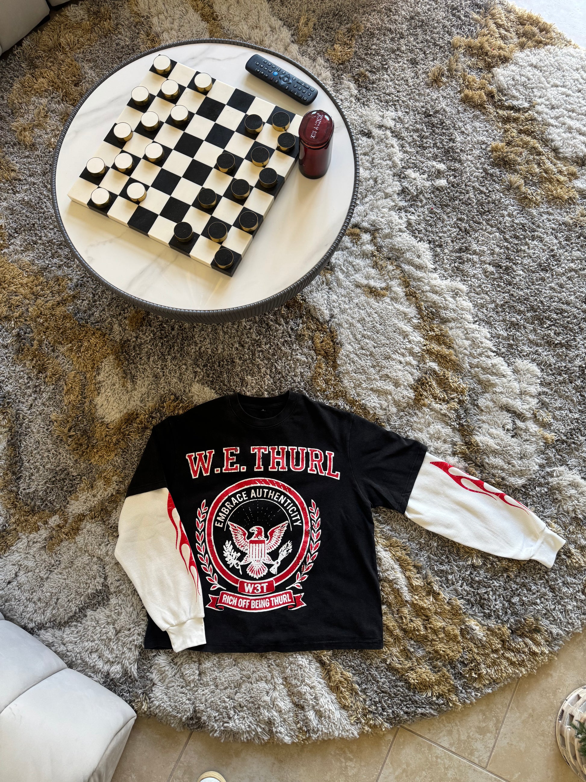 We Thurl “Navy” Long Sleeve Thermal Tee